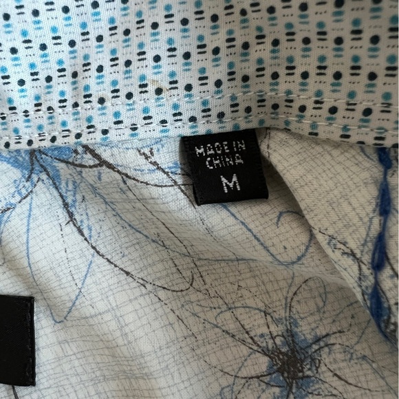 Bugatchi Uomo Long Sleeve Button Down Shirt Size M - Picture 7 of 10